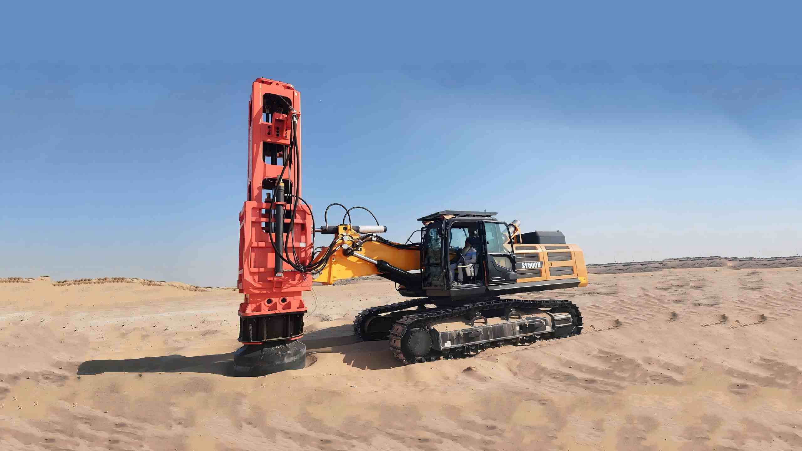 HC series rapid impact compaction equipment working on ground improvement project
