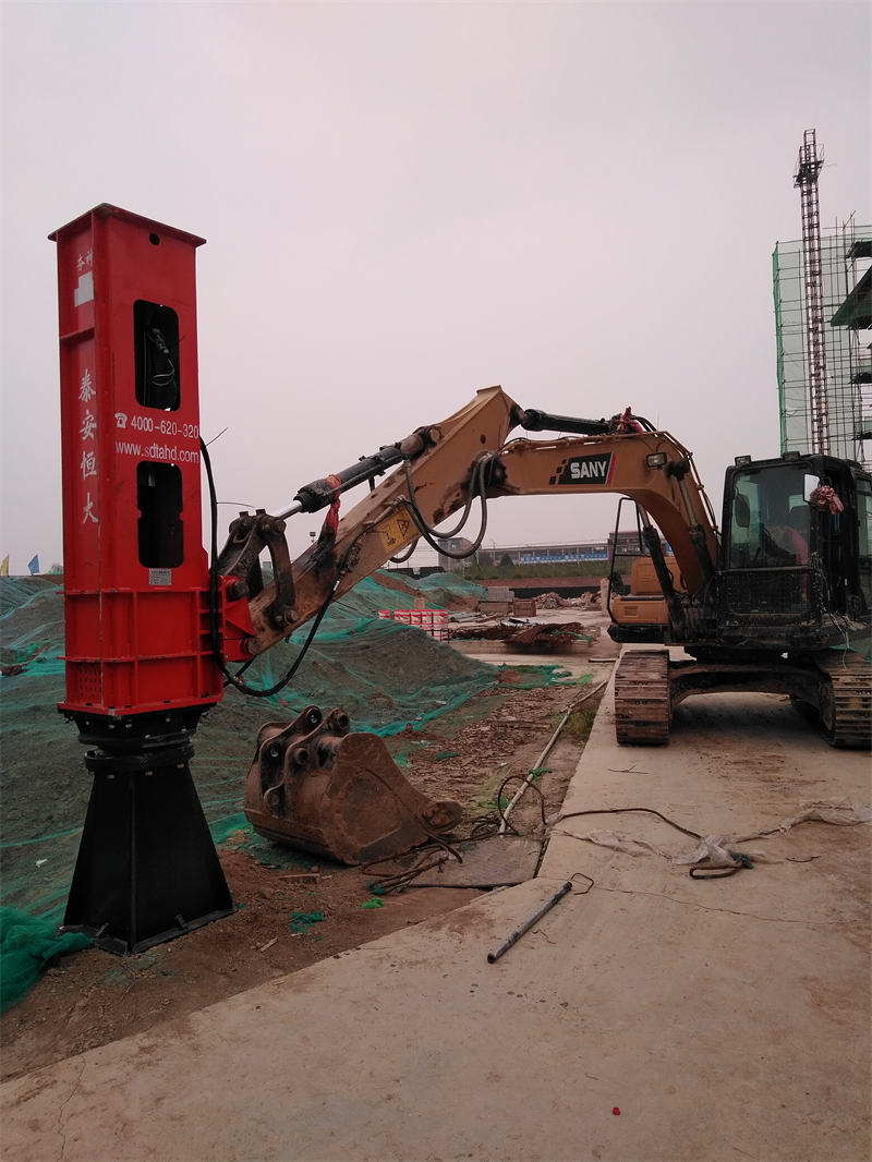 4KJ hydraulic impact compactor mounted on excavator