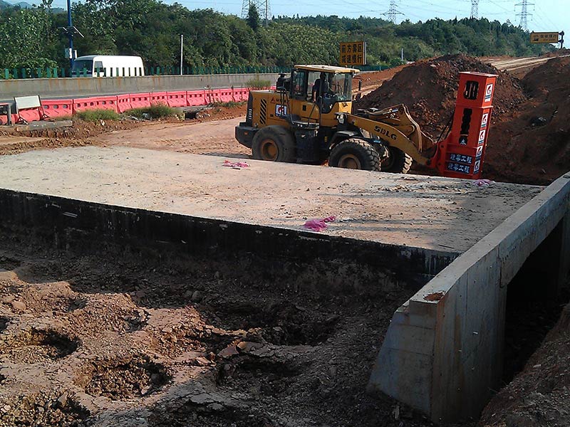 rapid impact compaction bridge abutment construction